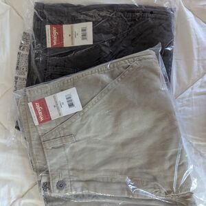 Wrangler Men's Chinos in Khaki and Dark Brown